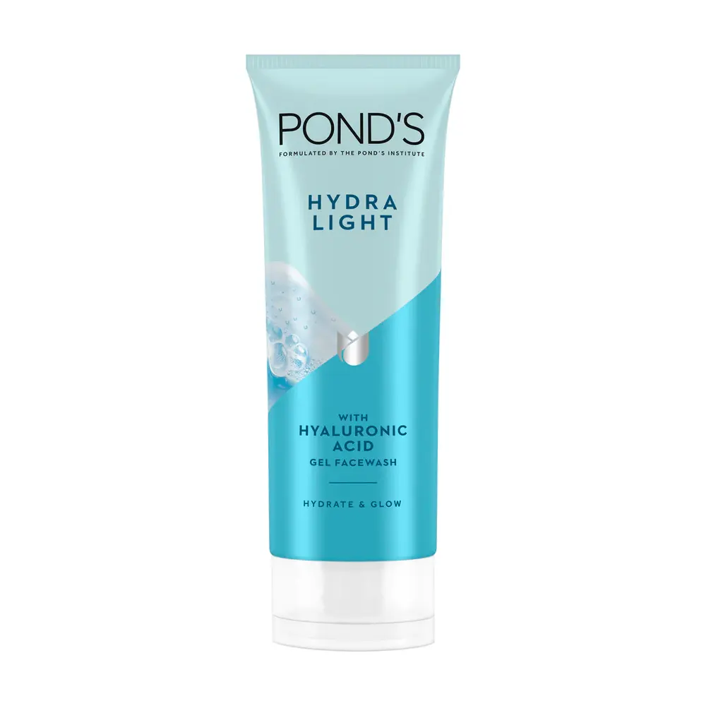 Pond'S Hydra Light With Hyaluronic Acid Gel Face Wash Fydrate & Glow 100G