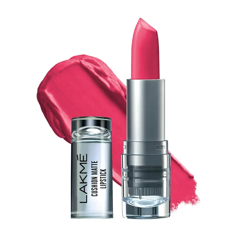 Lakme Cushion Matte Lipstick Cp14 Pink Charm 4.5G