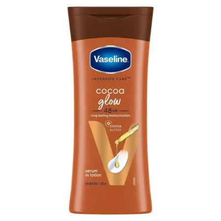 VASELINE INTENSIVE COCOA GLOW 48HR LONG LASTING MOISTURIZATION COCOA BUTTER 90ML