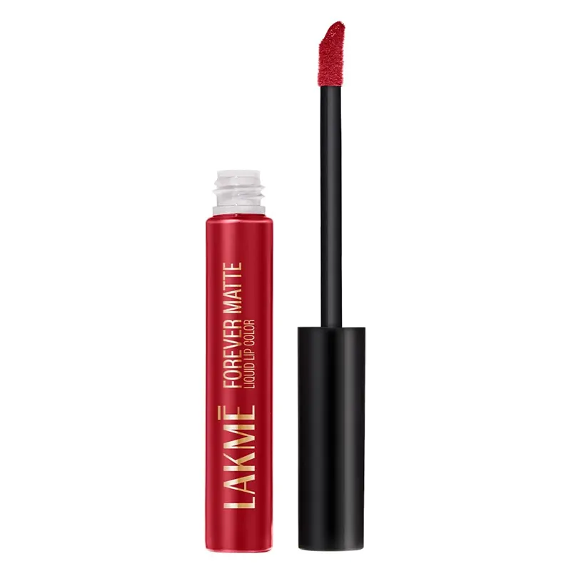Lakme Forever Matte Liquid Lip Colour 03 Red Revival 5.6Ml.