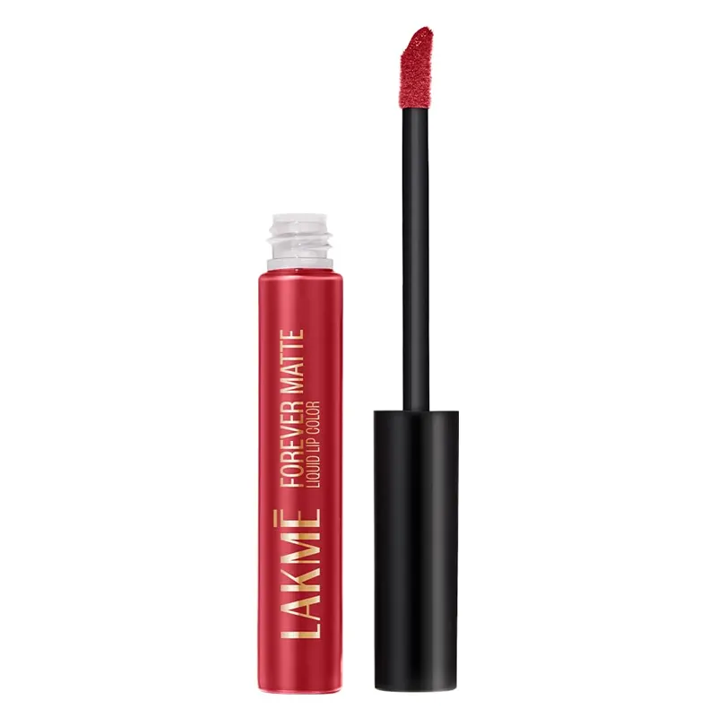 Lakme Forever Matte Liquid Lip Colour 02 Red Velvet 5.6Ml.