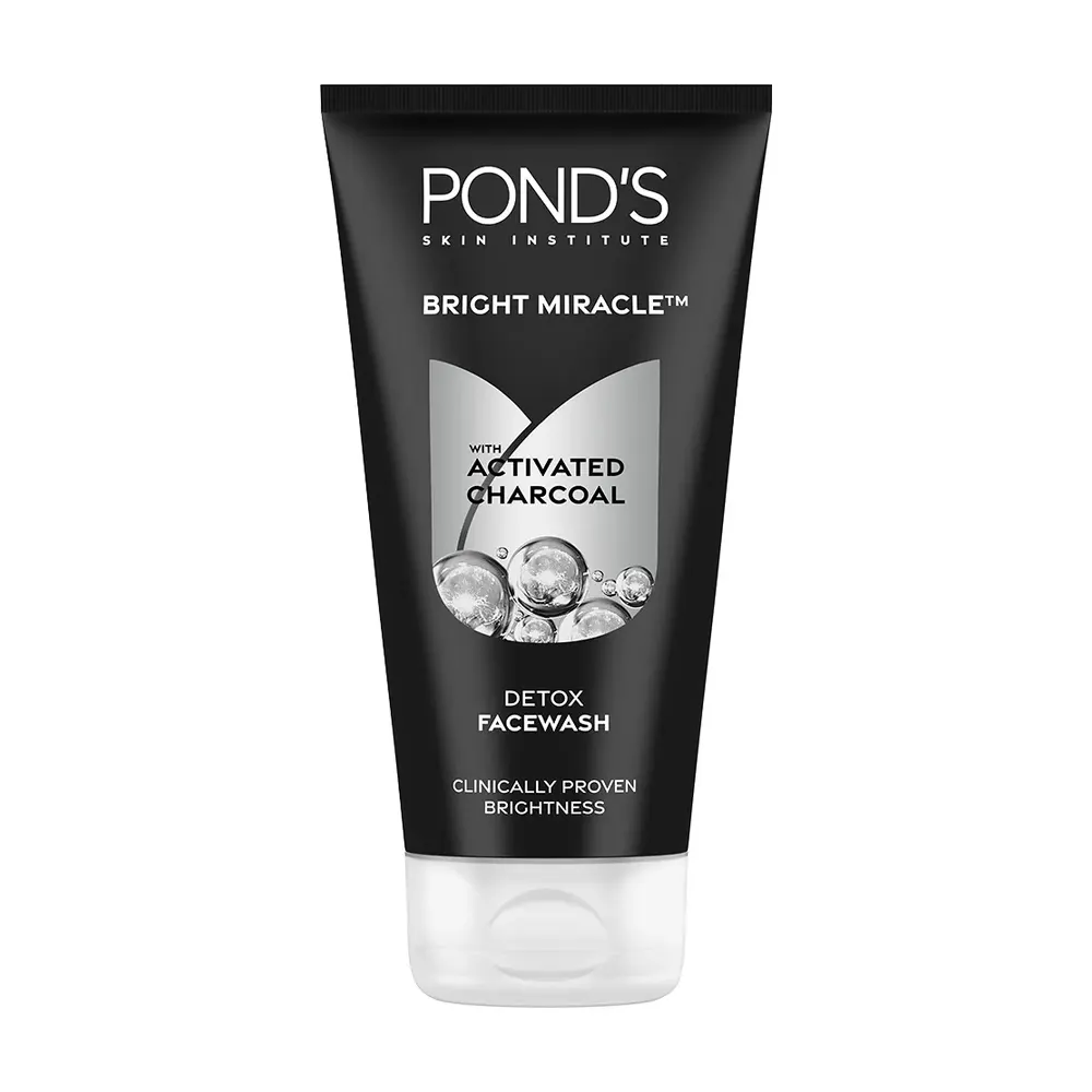 Pond'S Skin Institute Bright Miracle Detox Face Wash With Activated Charcoal 150G