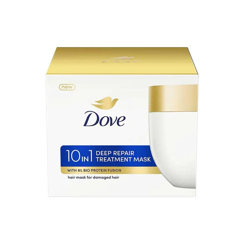 Dove 10 In1 Deep Repair Treatment Mask For Damaged Hair With 8% Bio Protein Fuison 300Ml