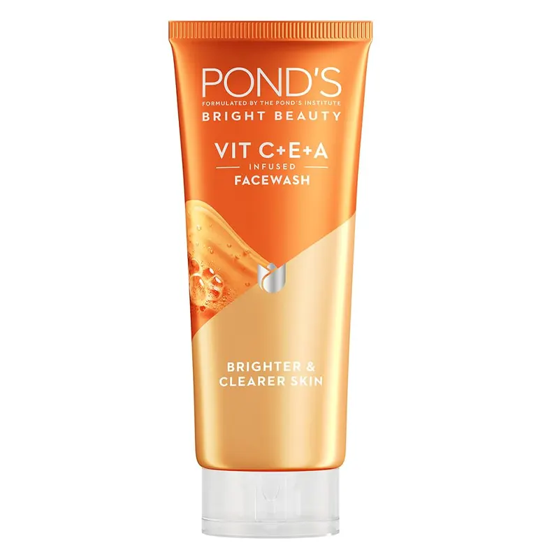 Pond'S Bright Beauty Vit C+E+A Infused Facewash Brighter & Clearer Skin 100G
