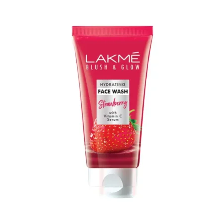 Lakme Skin Perfect Collection Blush & Glow Facewash With Strawberry & Vit C Serum 50G