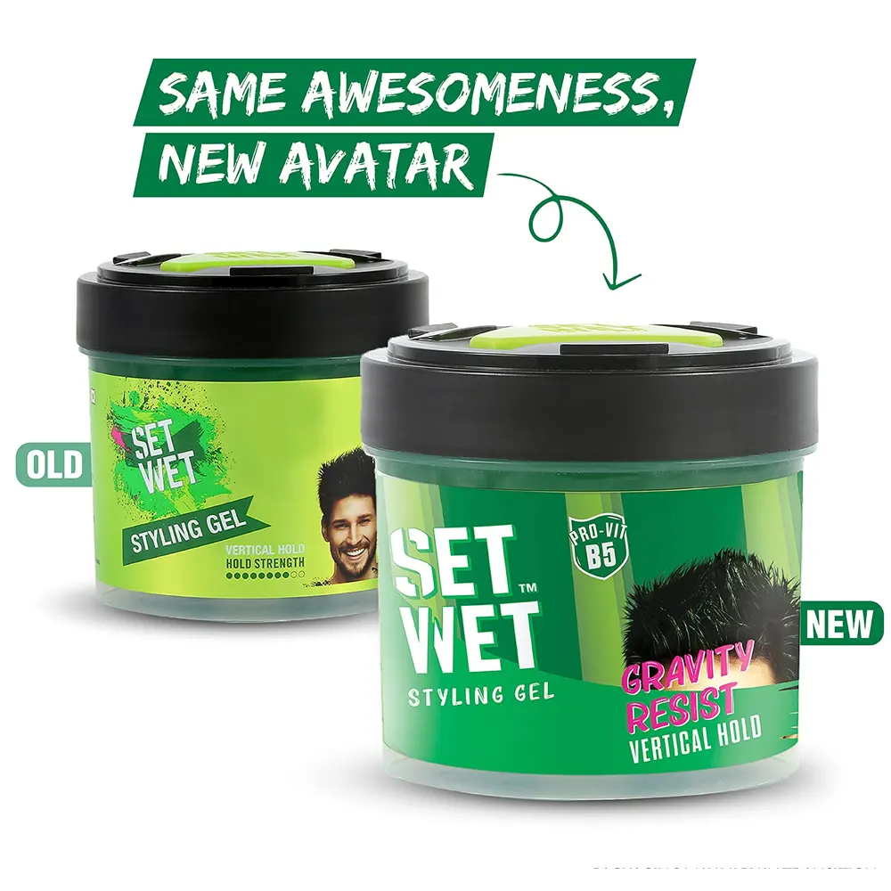 Marico Set Wet Styling Gel Gravity Resist Vertical Hold 250Ml