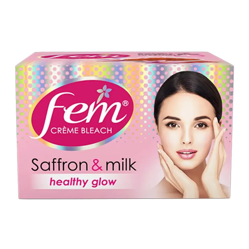 Fem Creme Bleach Saffron And Milk Healthy Glow 24G