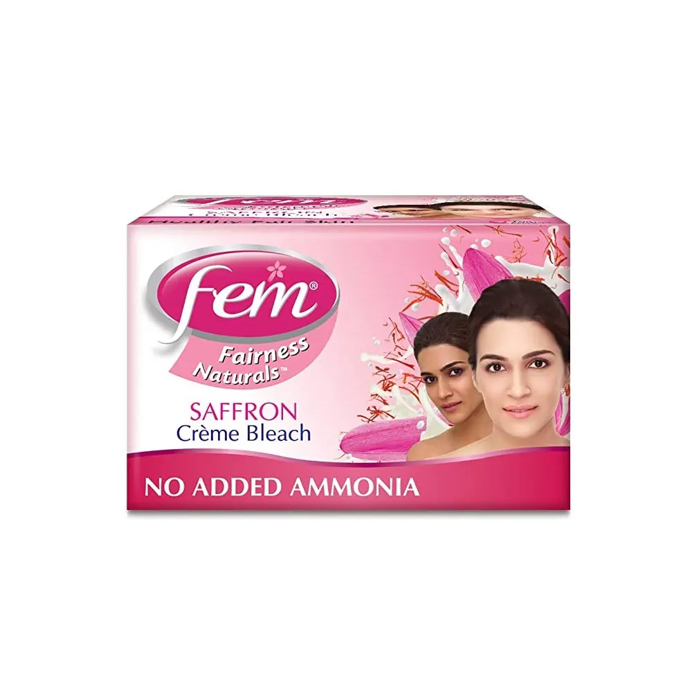 Fem Creme Bleach Saffron And Milk Healthy Glow 40G