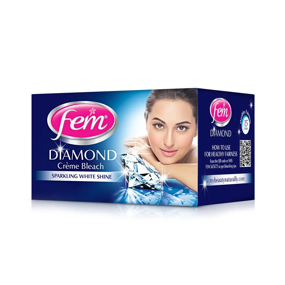 Fem Creme Bleach Diamond Sparkling Glow In 15 Mins 30G