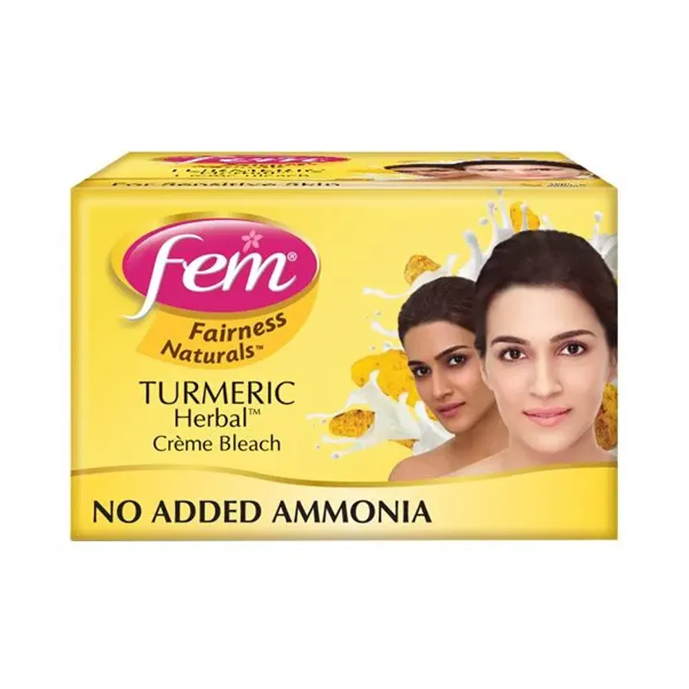 Fem Fairness Naturals Turmeric Herbal Creme Bleach 8G