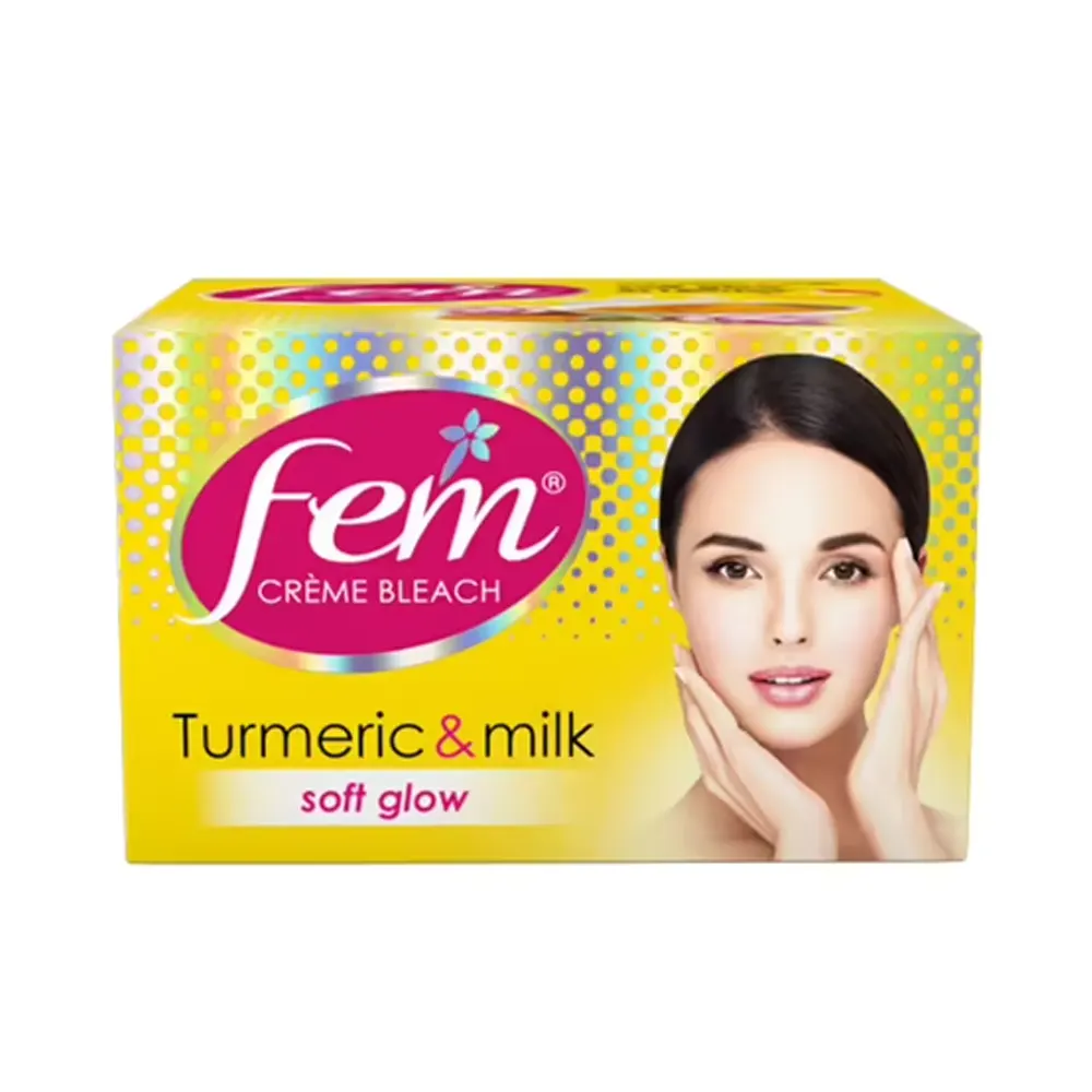 Fem Creme Bleach Turmeric And Milk Soft Glow 8G