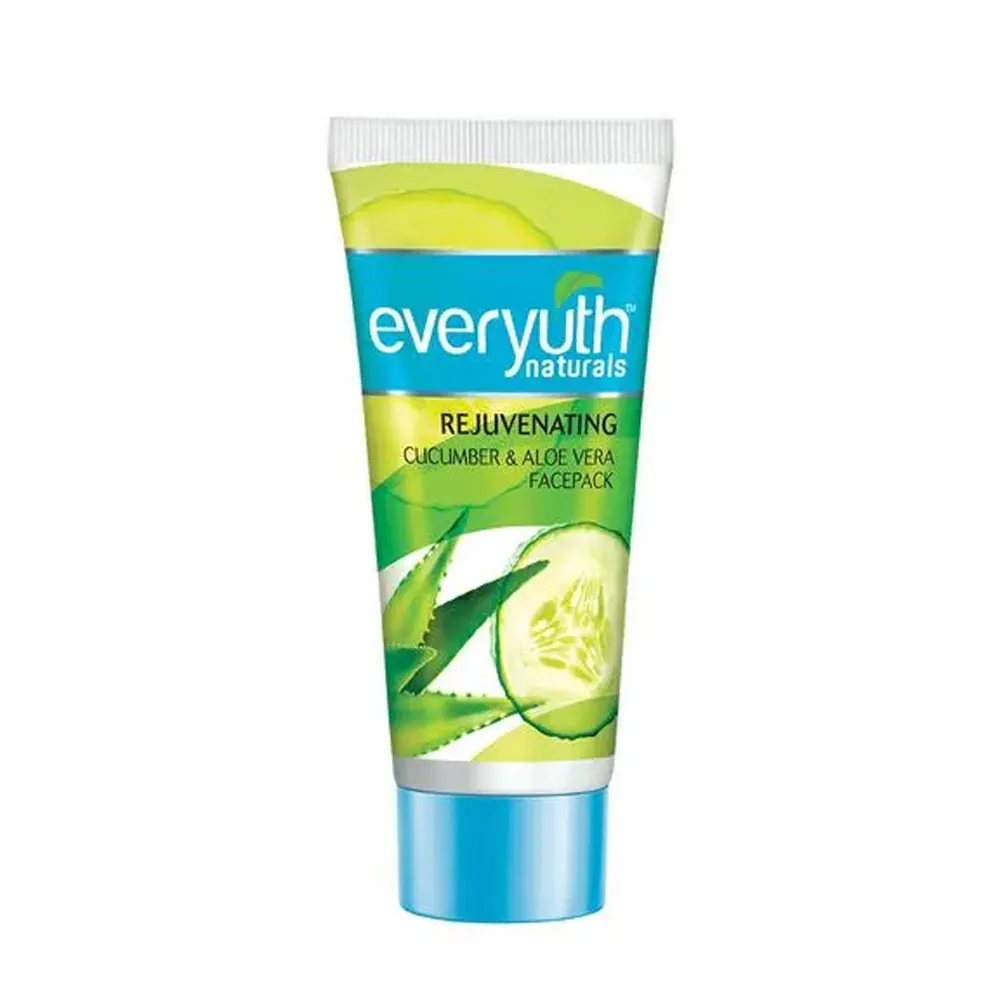 Zydus Wellness Everyuth Naturals Rejuvenating Cucumber And Aloe Vera Facepack 50G