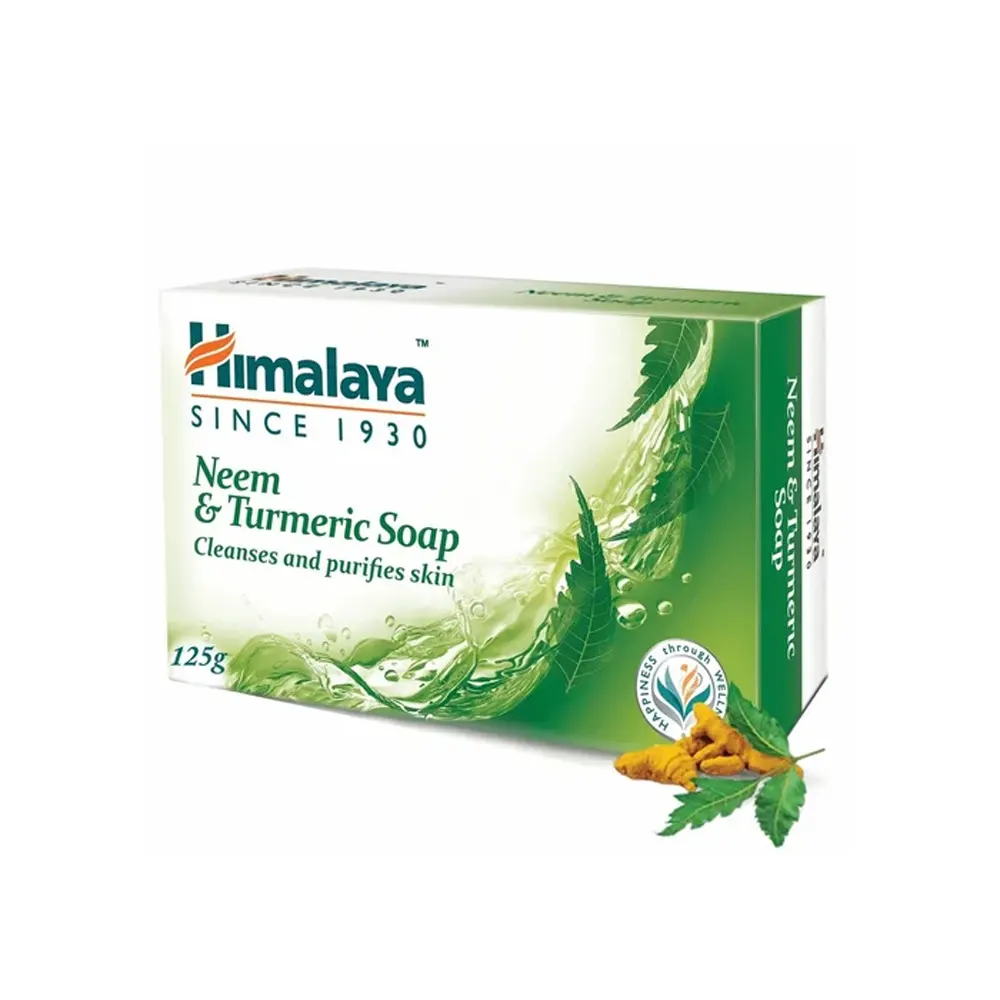 Himalaya Neem And Turmeric Soap Cleanses And Purifies Skin 125G