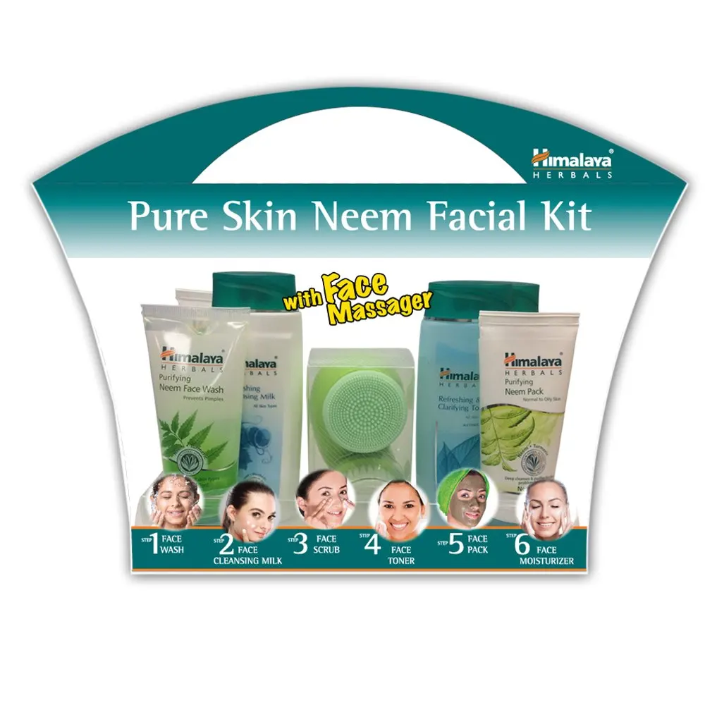 Himalaya Pure Skin Neem Facial Kit With Face Massager 1N