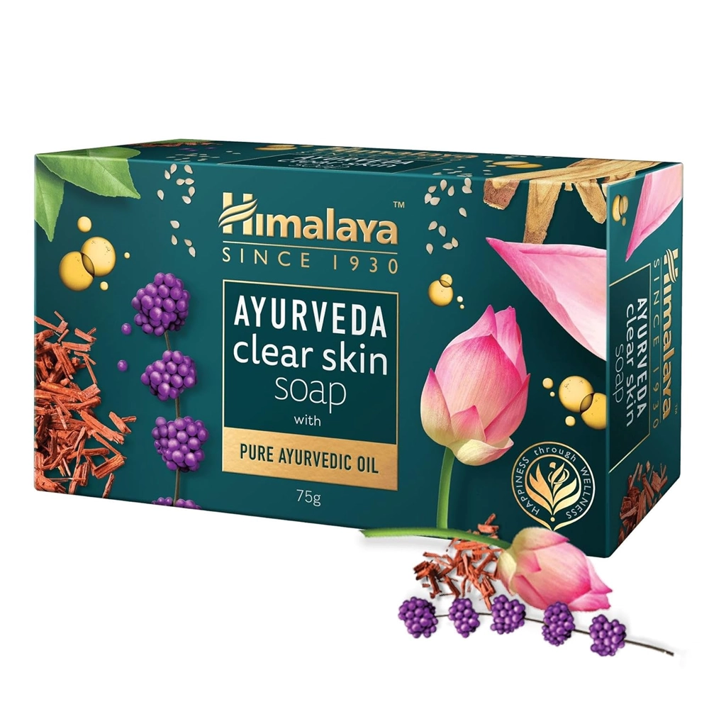 Himalaya Ayurvedic Oil Clear Skin Soap With Pure Ayurvedic Oil 75G