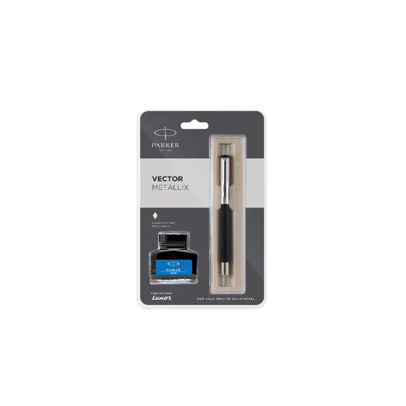 Parker Vector Metallix Fountain Pen Refillable 02