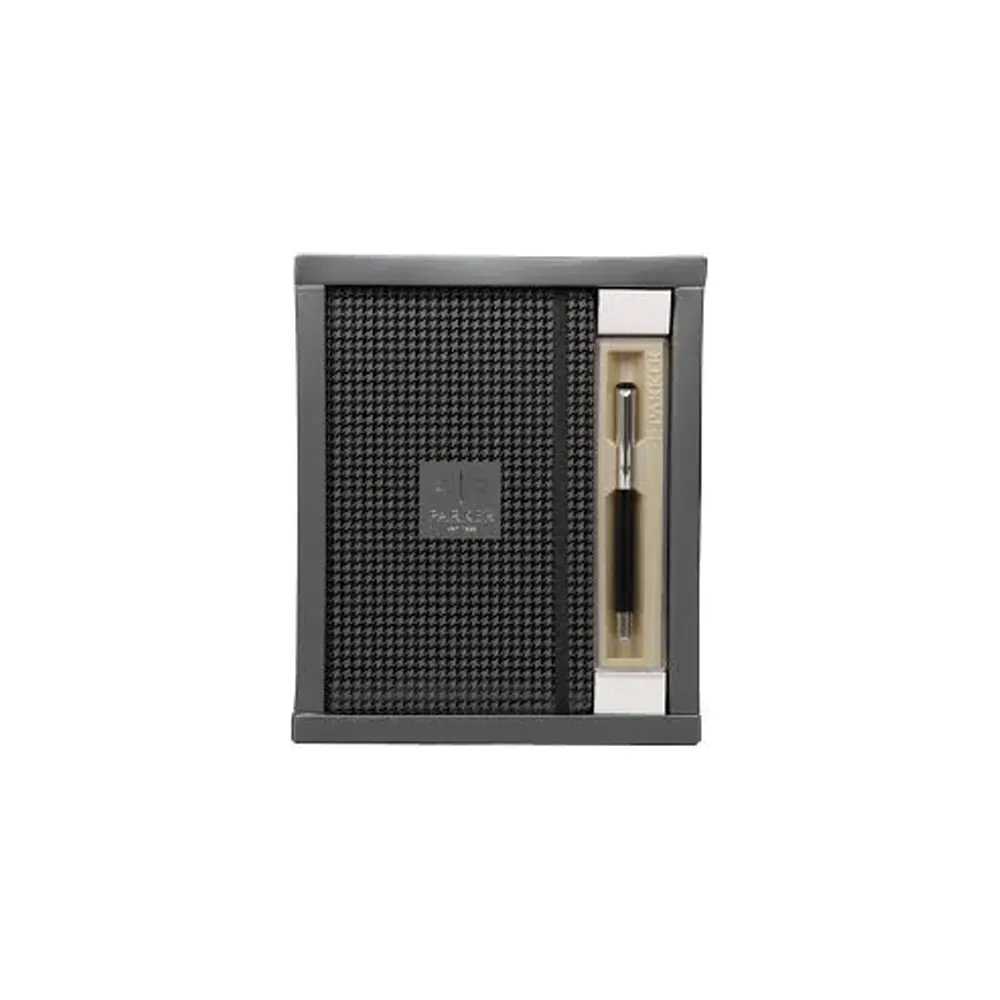 Parker Notebook Combo Vector Metallic Roller Ball Pen And Print Notebook 1N