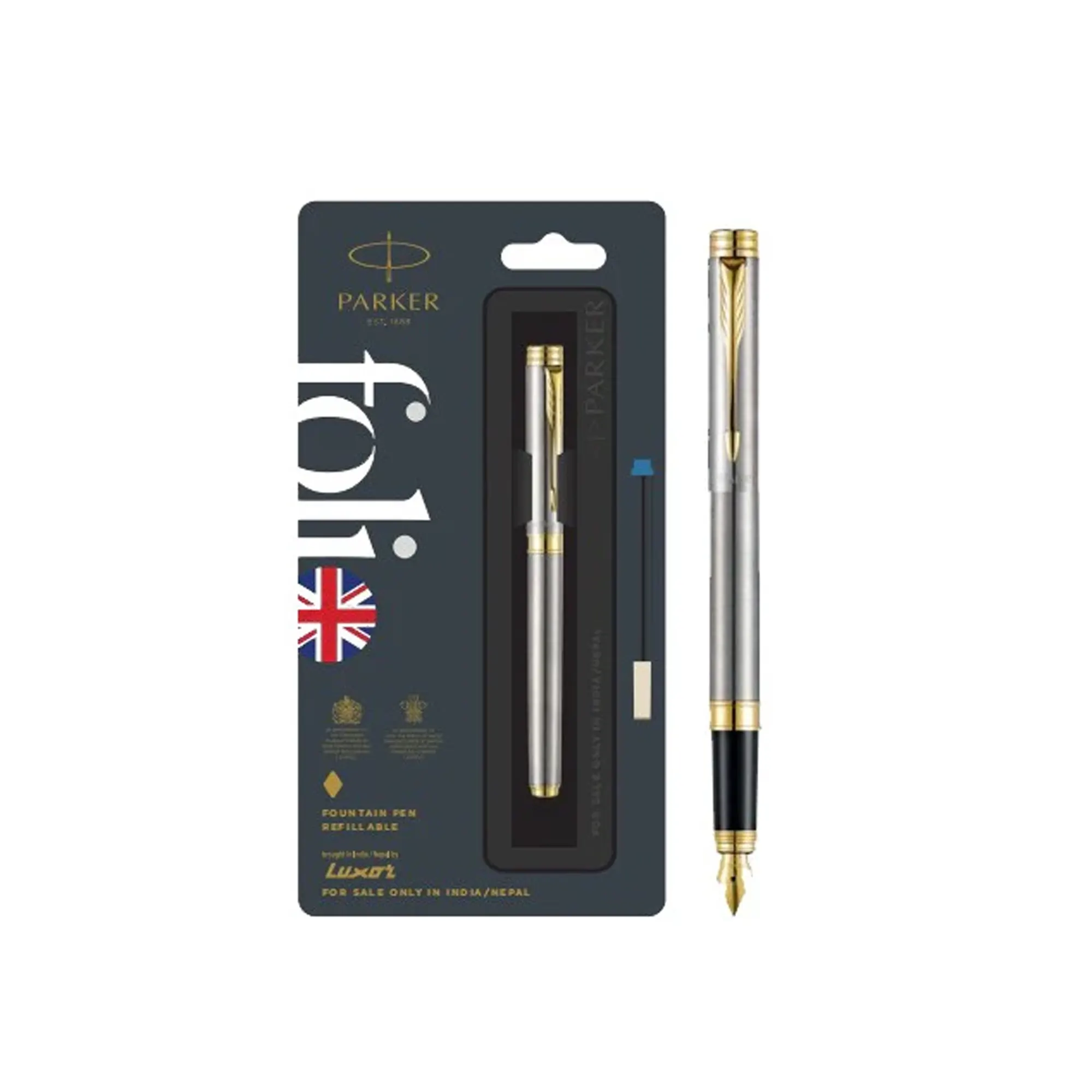 Parker Folio Fountain Pen With Gold Trim Fountain Pen 1N