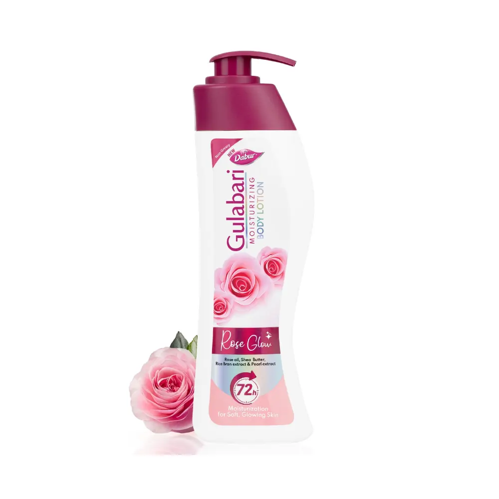 Dabur Gulabari Moisturising Body Lotion Rose Glow For Dull & Dry Skin 400Ml