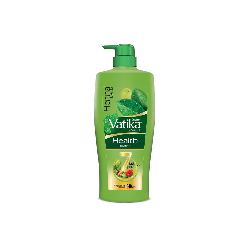 Dabur Vatika Naturals Health Shampoo Henna Amla 7Satt Poshan For Problam Free Hair 340Ml