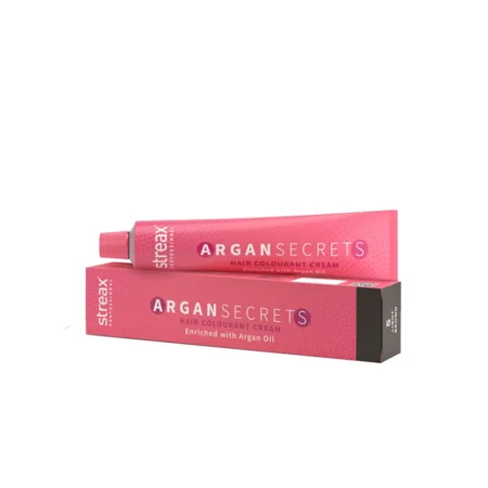 Streax Professional Argan Secrets Hair Colourant Cream Enriched With Argan Oil 5 Light Brown Mix 1:1 Colourant : Developer 60G