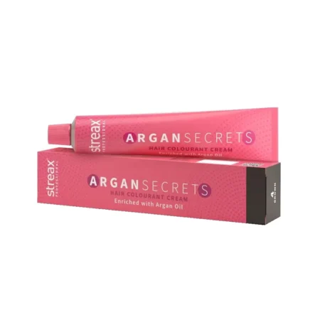 STREAX PROFESSIONAL ARGAN SECRETS HAIR COLOURANT CREAM ENRICHED WITH ARGAN OIL 5.4 COPPER LIGHT BROWN MIX 1:1 COLOURANT : DEVELOPER 60G