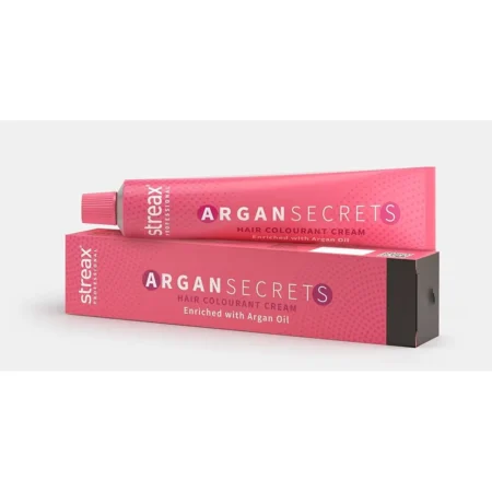 STREAX PROFESSIONAL ARGAN SECRETS HAIR COLOURANT CREAM ENRICHED WITH ARGAN OIL 9.1 VERY LIGHT ASH BLONDE MIX 1 : 1 COLOURANT DEVELOPER 60G