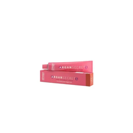 STREAX PROFESSIONAL ARGAN SECRETS HAIR COLOURANT CREAM ENRICHED WITH ARGAN OIL 6.4 DARK COPPER BLONDE MIX 1:1 COLOURANT : DEVELOPER 60G