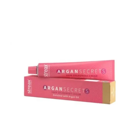 STREAX PROFESSIONAL ARGAN SECRETS HAIR COLOURANT CREAM ENRICHED WITH ARGAN OIL 9 VERY LIGHT BLONDE MIX 1 : 1 COLOURANT DEVELOPER 60G