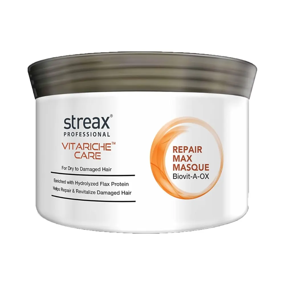 Streax Professional Vitariche Care Repair Max Masque Biovit-A-Ox For Dry To Damaged Hair 200G