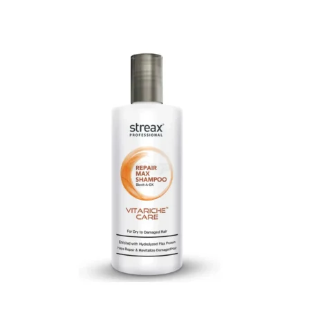 Streax Professional Vitariche Care Repair Max Shampoo Biovit-A-Ox For Dry To Damaged Hair 1.5L