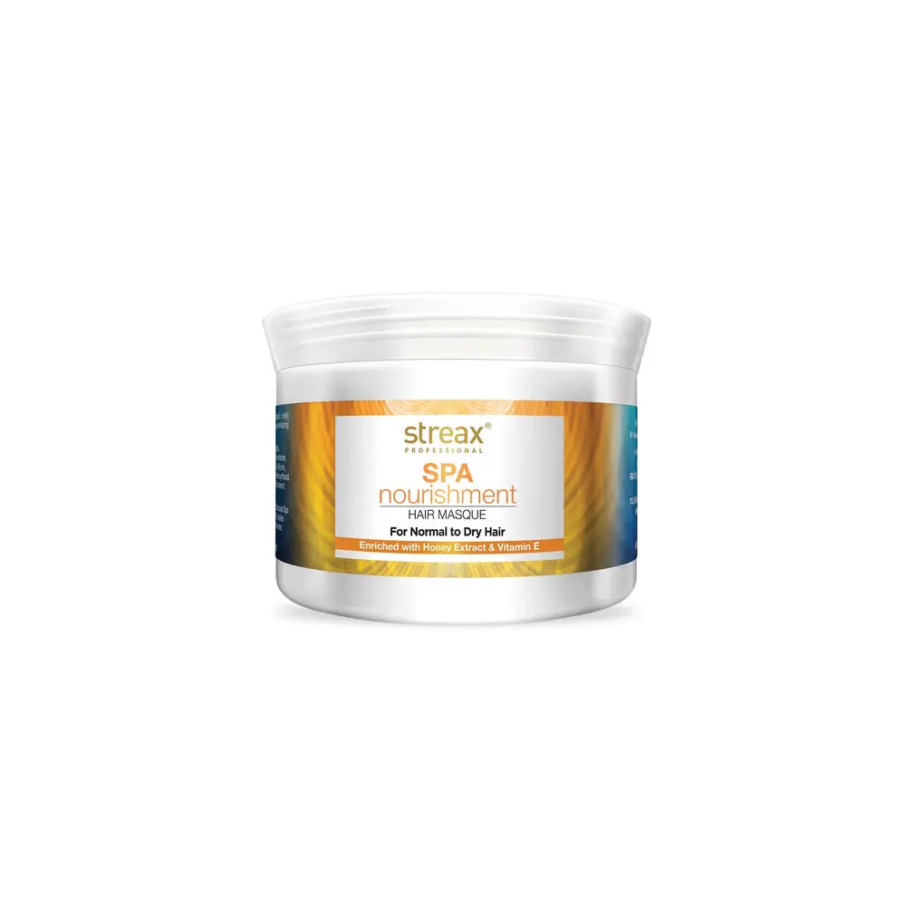 Streax Professional Spa Nourishment Hair Masque For Normal To Dry Hair Enriched With Honey Extract & Vitamin E 500G