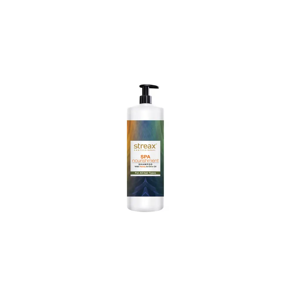 Streax Professional Spa Nourishment Shampoo With Honey & Olive Oil For All Hair Types 1.5L