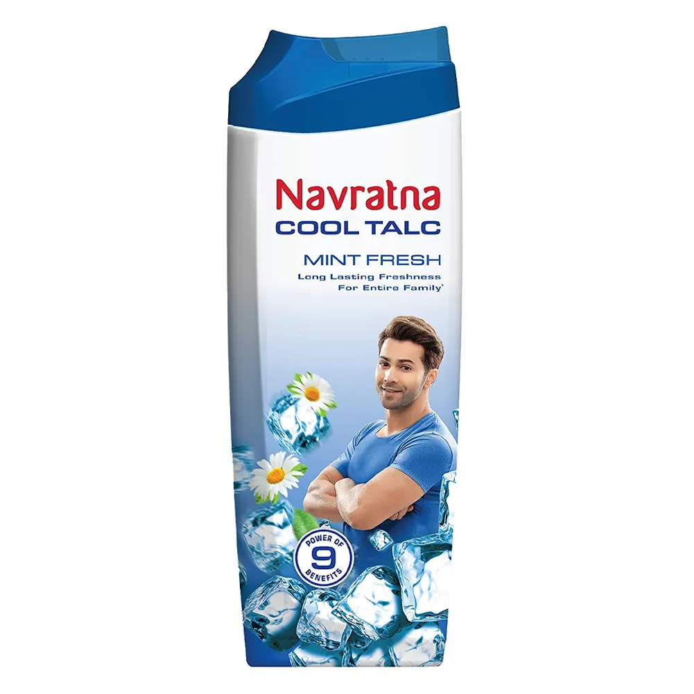 Navratna Mint Fresh Cool Talc 400G