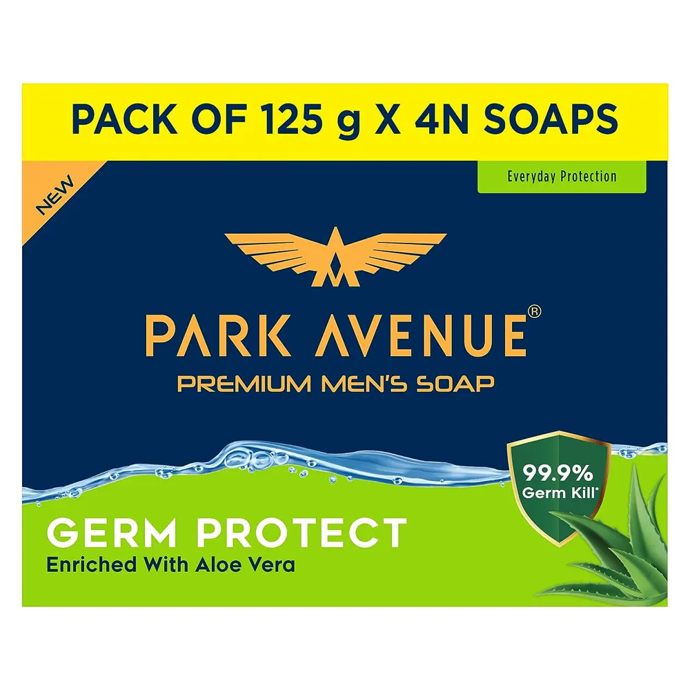 Parki Avenue Premium Men'S Soap Germ Protect Enriched With Aloe Vera 3N X 125G
