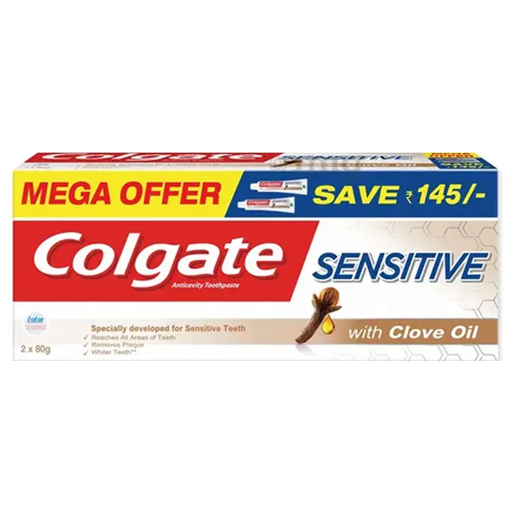 Colgate Sensitive With Clove Oil 2X80G
