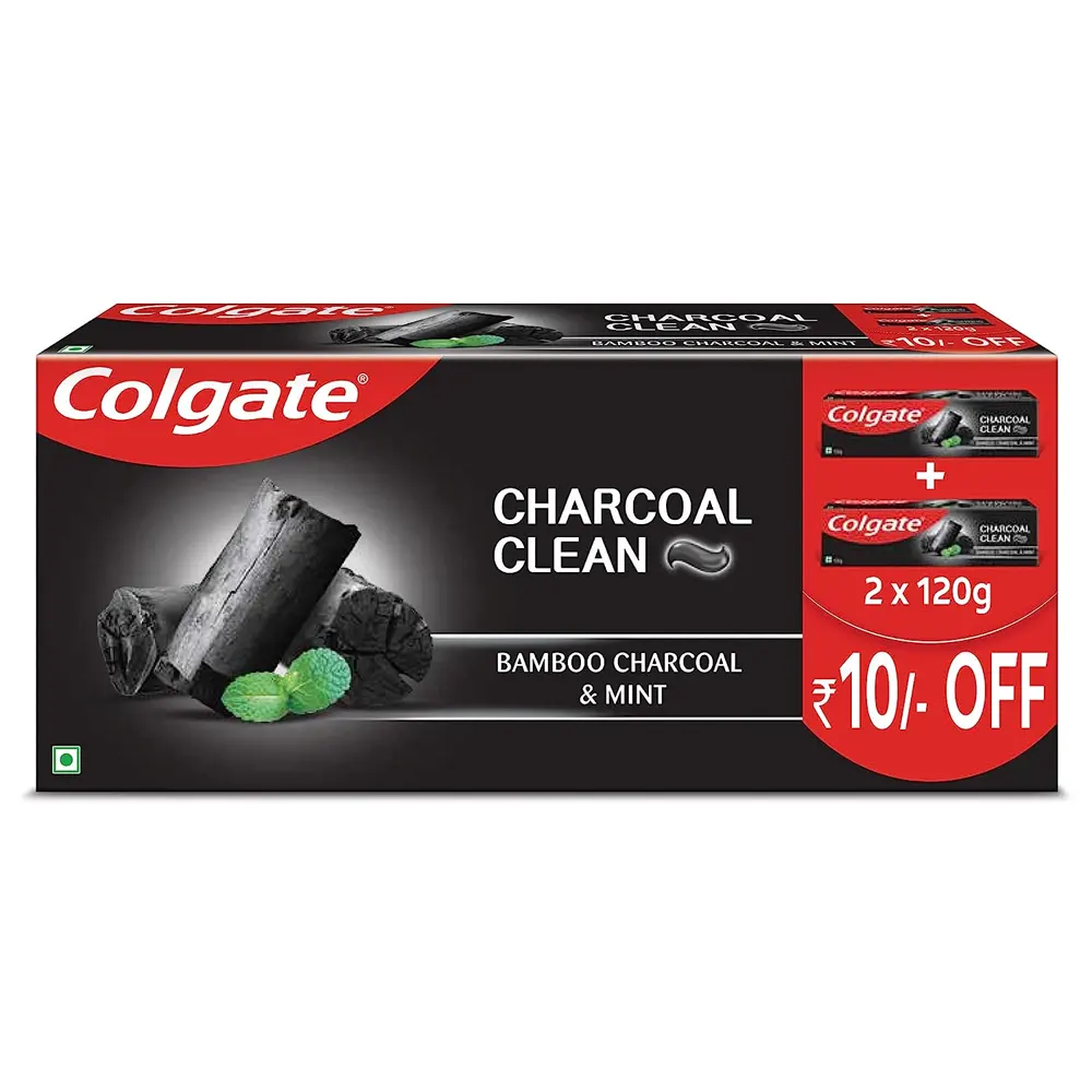 Colgate Charcoal Clean Bamboo Charcoal And Mint 240G