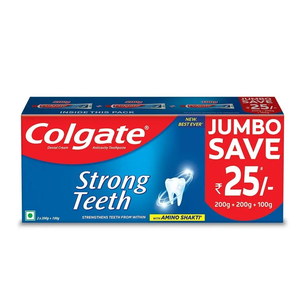 Colgate Strong Teeth With Amino Shakti 200+200+100G