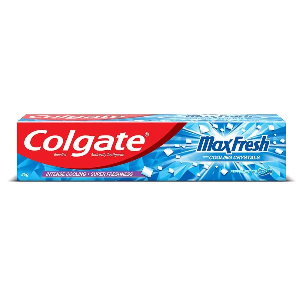 Colgate Max Fresh With Cooling Crystals Blue Gel Anticavity Toothpaste 80G