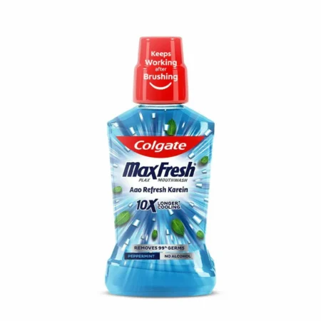 Colgate Max Fresh Plax Mouthwash 10X Longer Cooling Peppermint 100Ml.