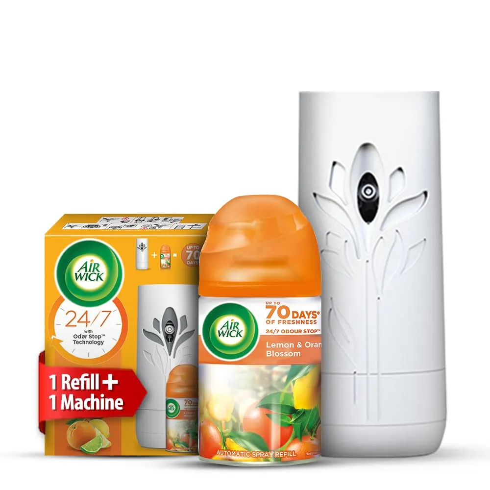 Air Wick Nagpur Narangi Lemon And Orange Blossom Freshmatic Automatic Spray With 1 Aerosol Refill 250Ml