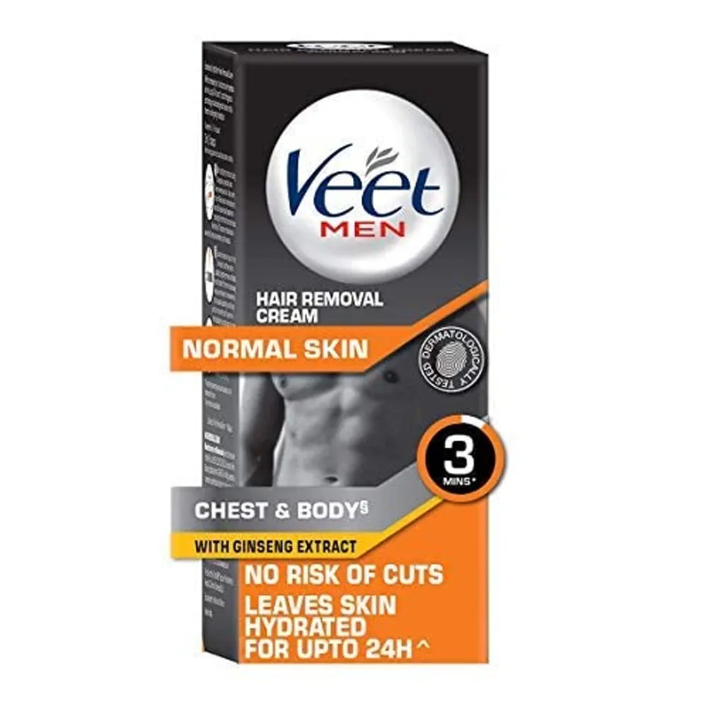 Veet Mwn Hair Removal Cream Normal Skin Chest And Body 25G