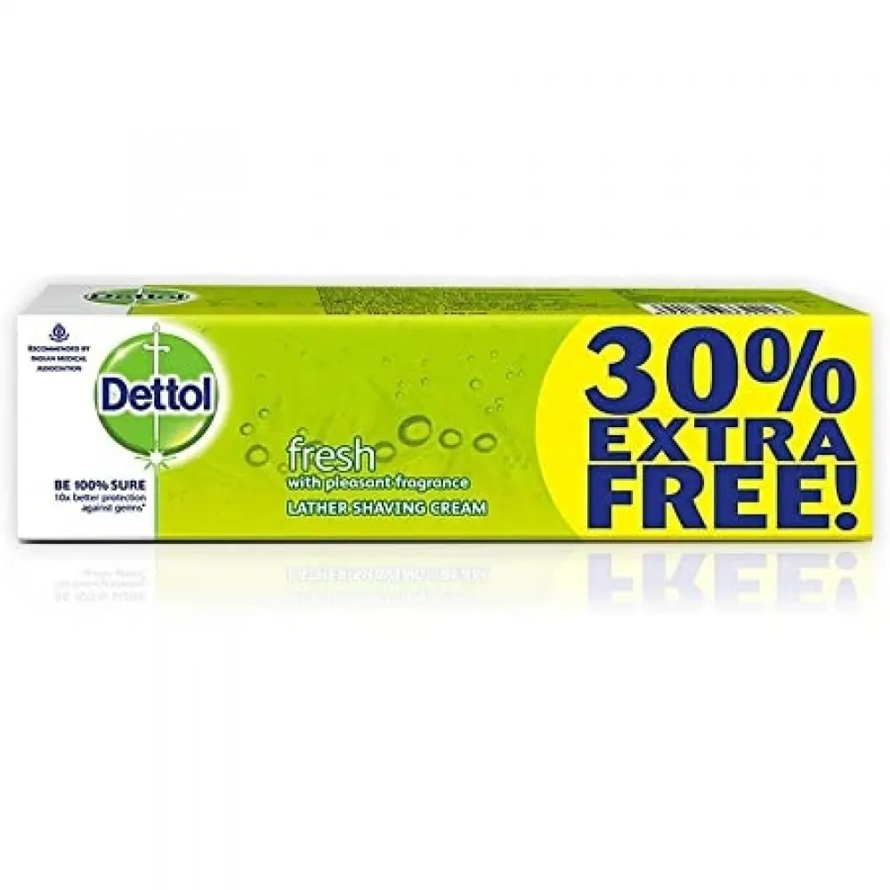 Dettol Fresh Pleasant Fragrance Lather Shaving Cream 60G +18G