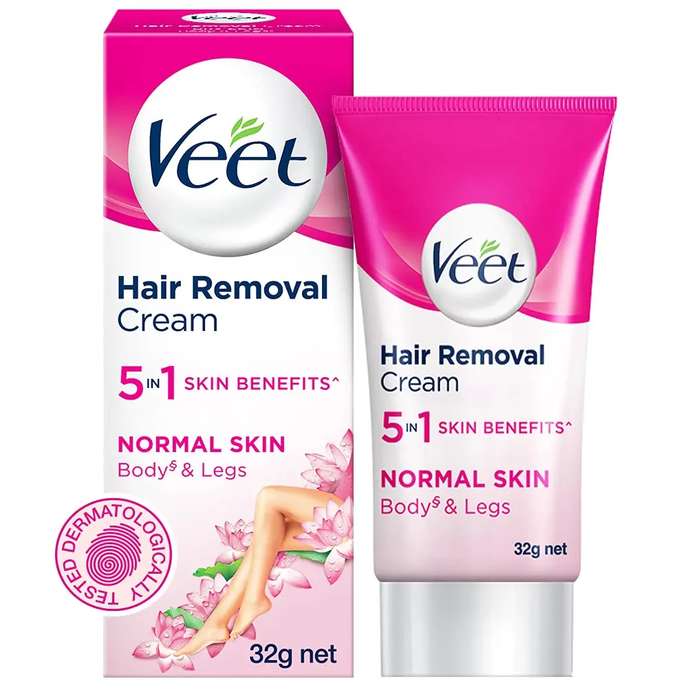 Veet Hair Removal Cream 5 In 1 Skin Benefits Normal Skin 32G