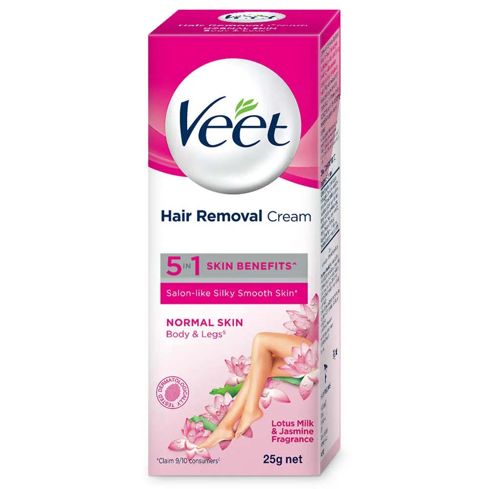 Veet Hair Removal Cream 5 In 1 Skin Benefits Normal Skin 25G