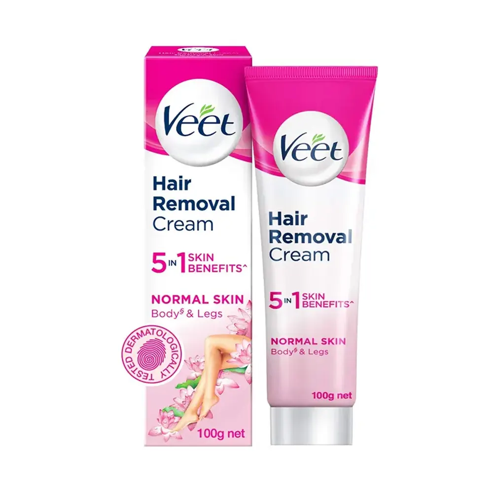 Veet Hair Removal Cream 5 In 1 Skin Benefits Normal Skin 100G