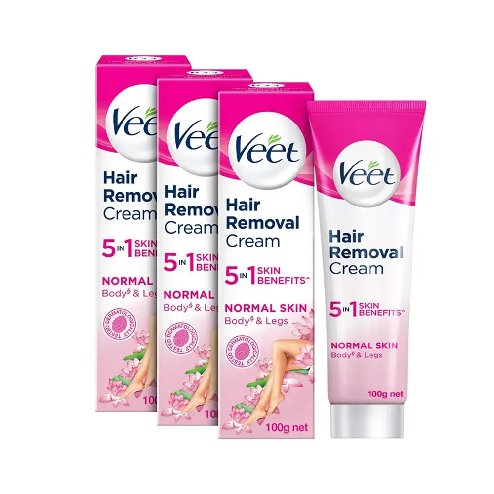 Veet Hair Removal Cream 5 In 1 Skin Benefits Normal Skin 3X100G