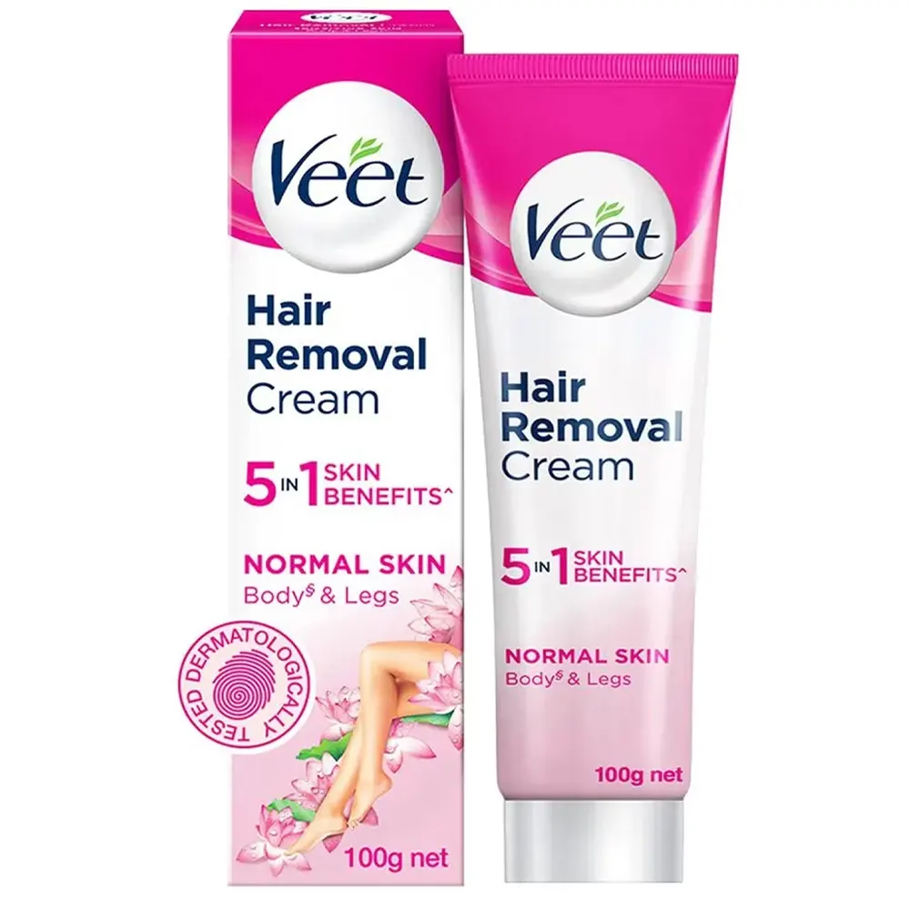 Veet Hair Removal Cream 5 In 1 Skin Benefits Normal Skin 2X100G