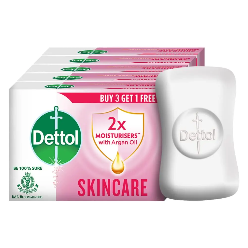 Dettol Skincare Soap Buy 3 Get 1 Free 4 X 75G