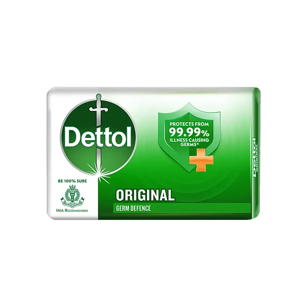 Dettol Orignal Germ Defence Protects From 99.99% Illness Causing Germs. 5N X 75G Each